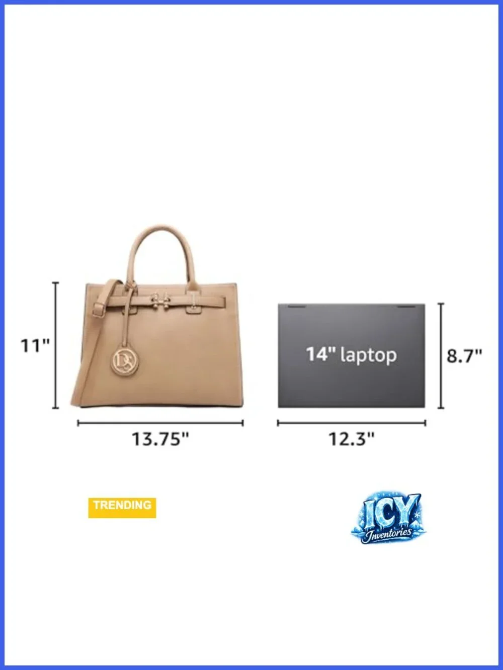 Structured Satchel Purse Work Handbag Tote Shoulder Bag Vegan Leather